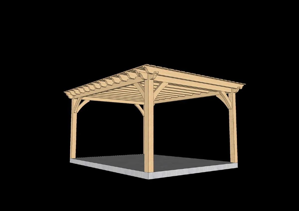 Modèle 3D pergola sur mesure