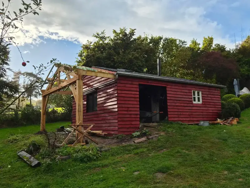 Rénovation d'un chalet en bois à Wépion